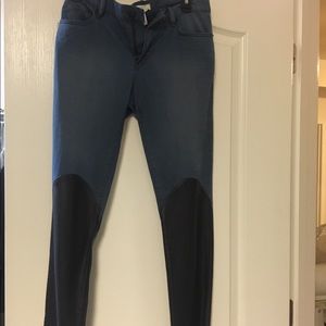 BCBG GENERATION jeans w/faux leather